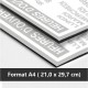 Lot de plaques alu Dibond A4 imprimées  (21 x 29.7 cm)
