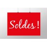 Affiche polyester SOLDES réutilisable