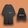 Lot 5 t-shirts + 5 casquettes personnalisés