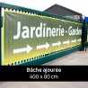 Bâche micro perforée imprimée 400 x 80 cm livrée