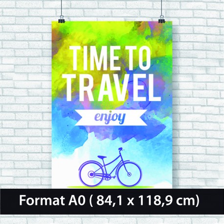 Affiche papier 135 gr A0 imprimée  (84.1 x 118.9 cm)