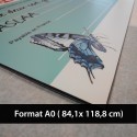 Panneau alu Dibond A0 imprimée  (84.1 x 118.9 cm) livrée